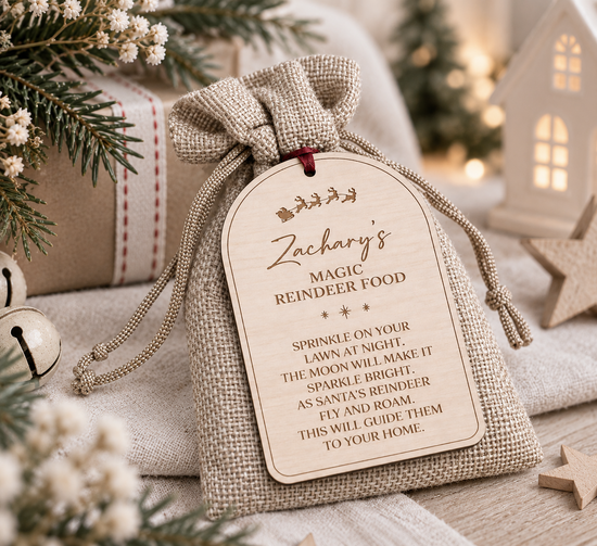 Personalised Magic Reindeer Food (wildlife safe) - Arch Tag