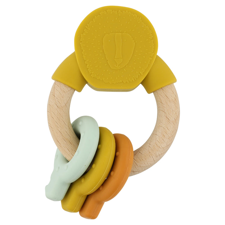 Trixie Wooden Silicone Activity Ring Mr.Lion