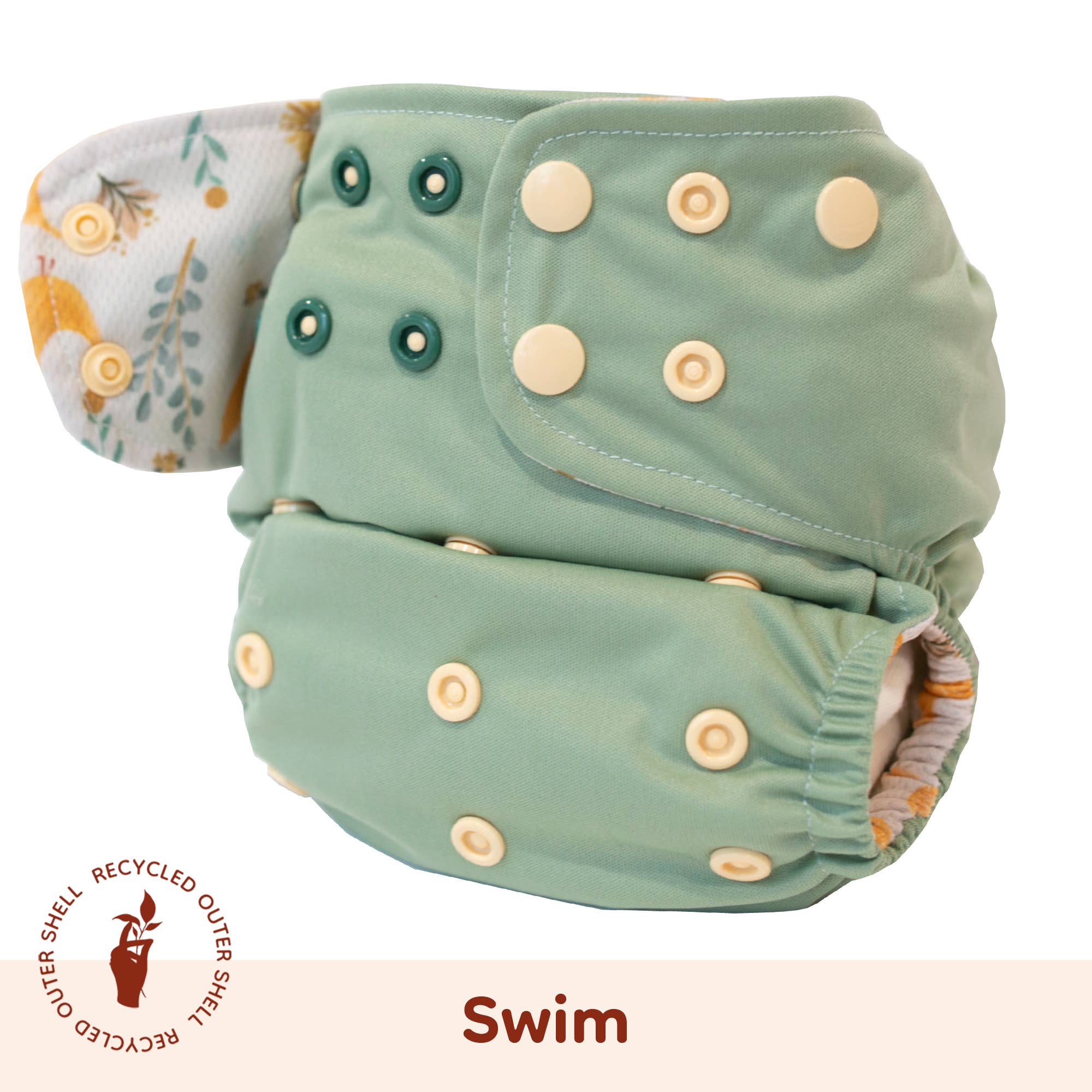 Lighthouse Kids Company Swim Cloth Diaper - Peekaboo Green Coop – Fox &  Bramble
