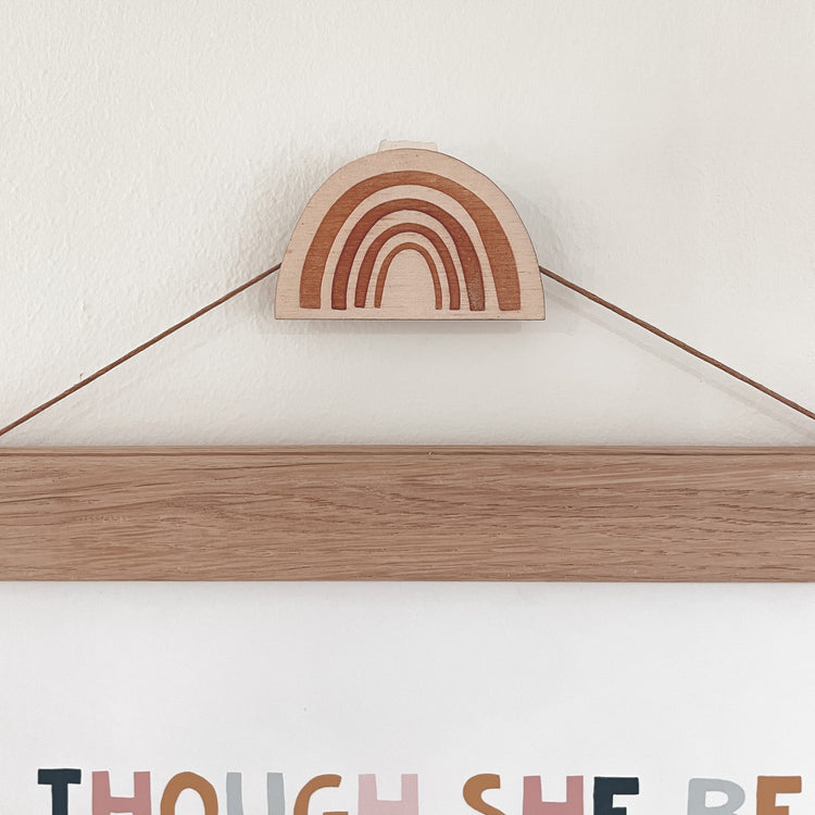 F+B Adhesive Wooden Wall Hooks - Fox & Bramble, Wall Hooks, Fox & Bramble