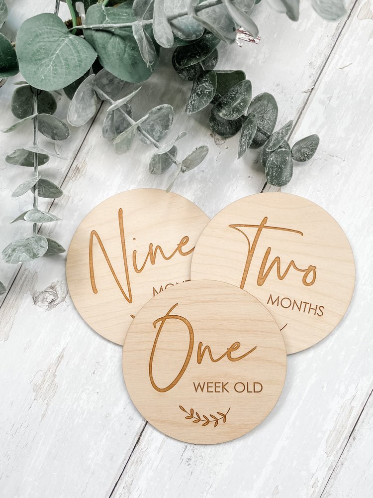 F+B Baby Milestone Discs - Fox & Bramble, Baby Milestones/Plaques, Fox & Bramble