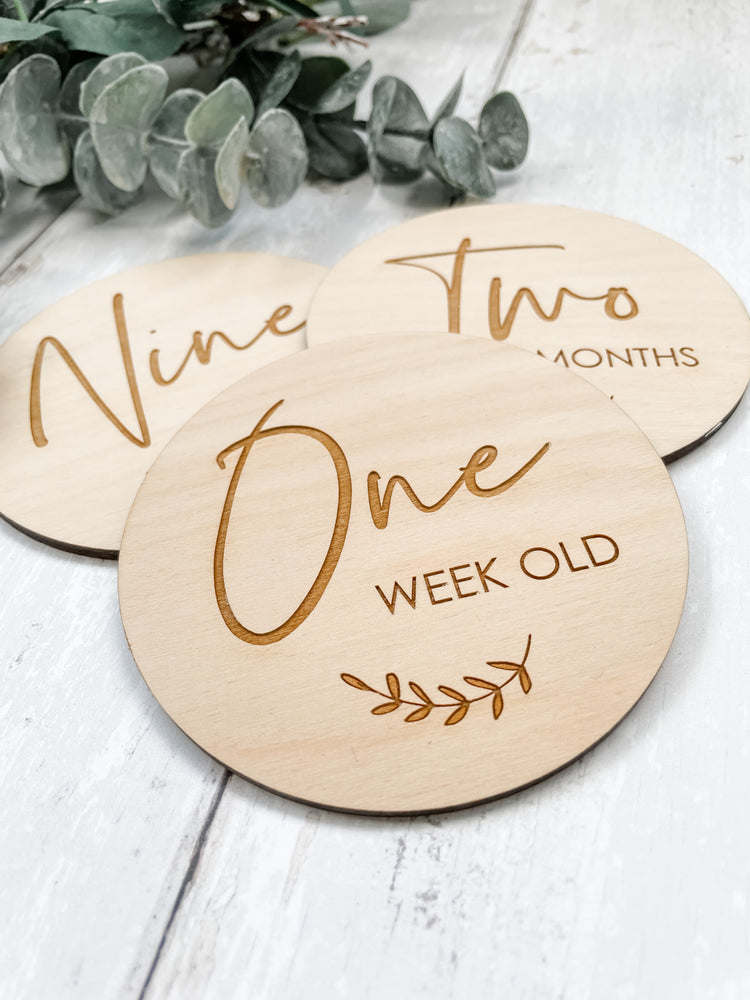 F+B Baby Milestone Discs - Fox & Bramble, Baby Milestones/Plaques, Fox & Bramble