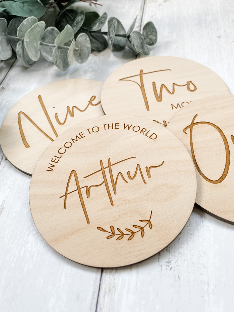 F+B Baby Milestone Discs - Fox & Bramble, Baby Milestones/Plaques, Fox & Bramble
