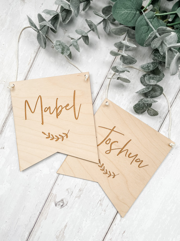 Custom Name Flag Hanging - Fox & Bramble, F+B Flag Hangings, Fox & Bramble