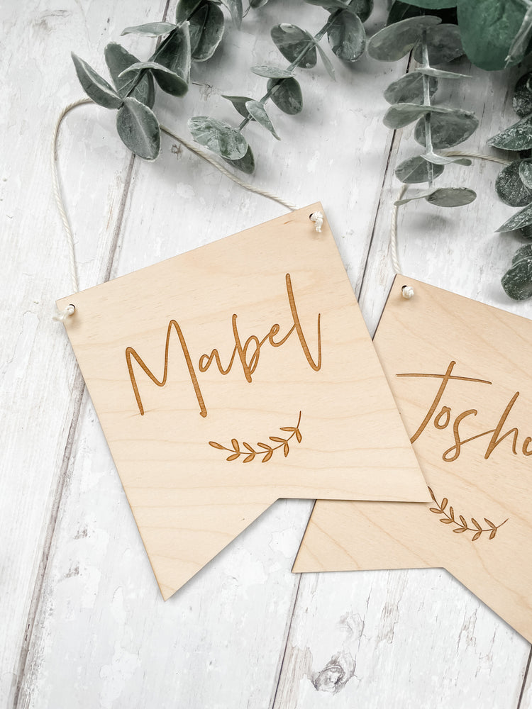 Custom Name Flag Hanging - Fox & Bramble, F+B Flag Hangings, Fox & Bramble