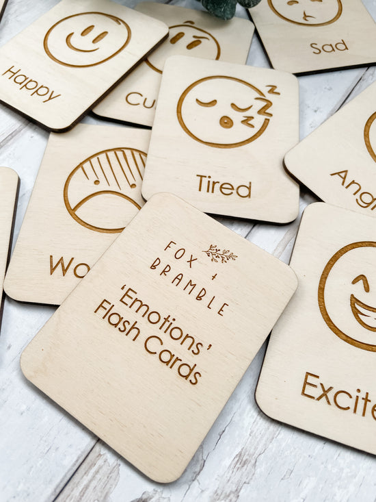 Emotions Flashcards - Fox & Bramble, F+B Flashcards, Fox & Bramble