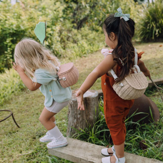 Olli Ella Mini Chari Bag - Straw