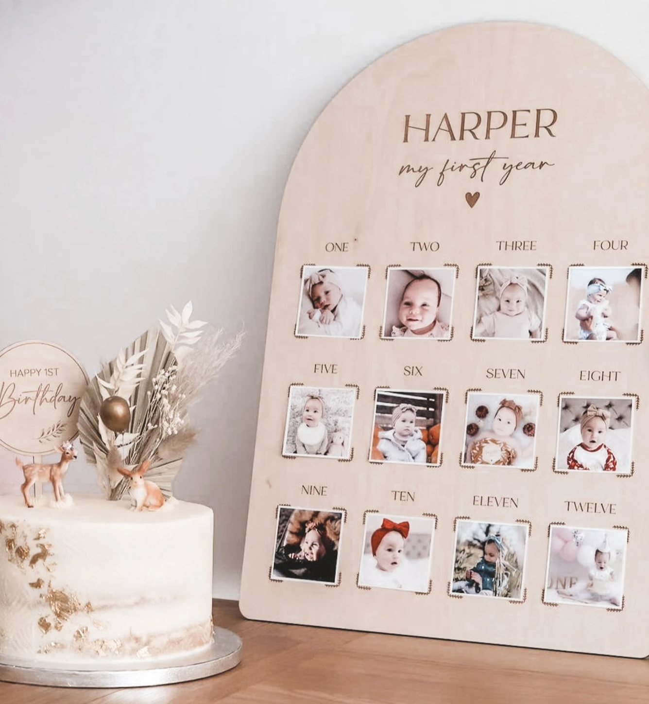 Personalised My First Year Photo Board