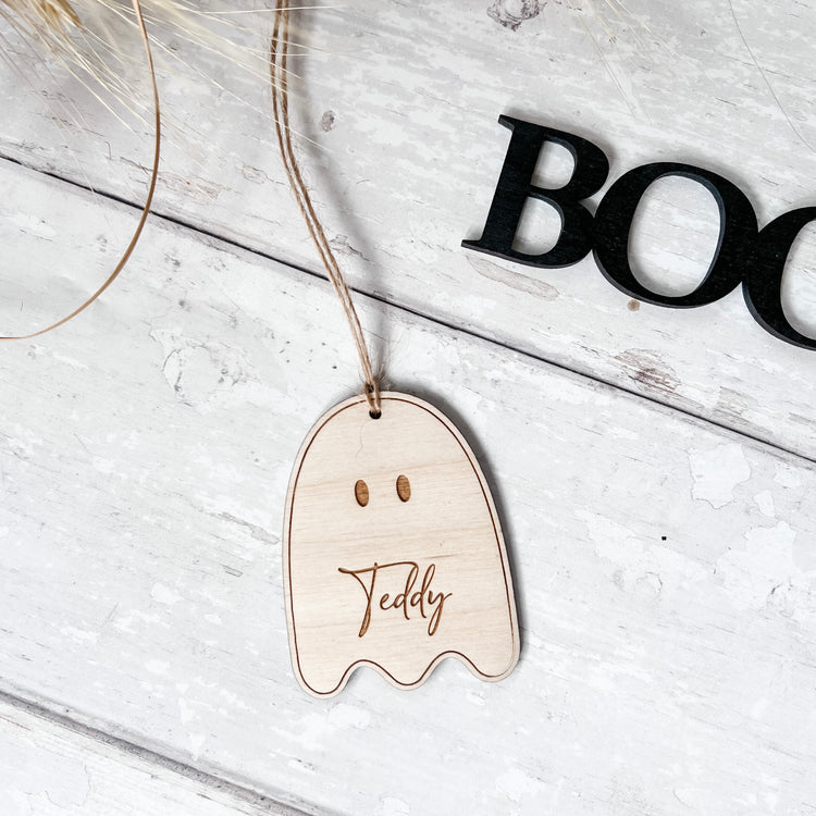 Personalised Engraved Ghost Tag - Fox & Bramble, Fox + Bramble, Fox & Bramble