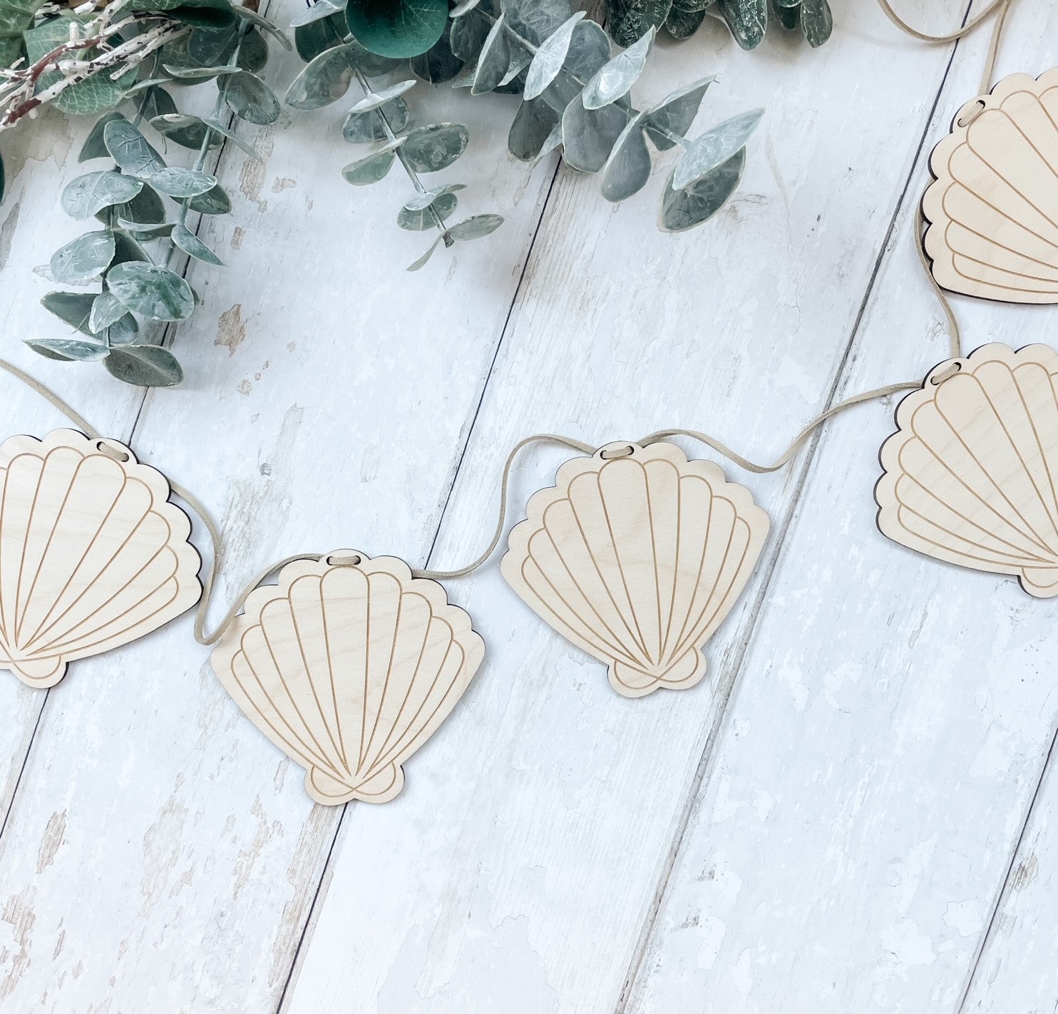 Clam Shell Wooden Garland - Fox & Bramble, F+B Garlands, Fox & Bramble
