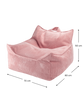 Wigiwama Beanbag Chair - Pink Mousse