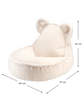 Wigiwama Bear Beanbag - Cream White