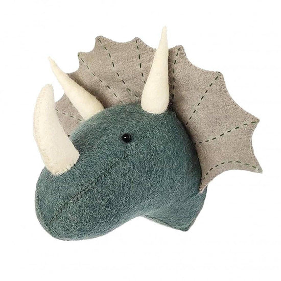 Fiona Walker Blue Triceratops Head - Mini