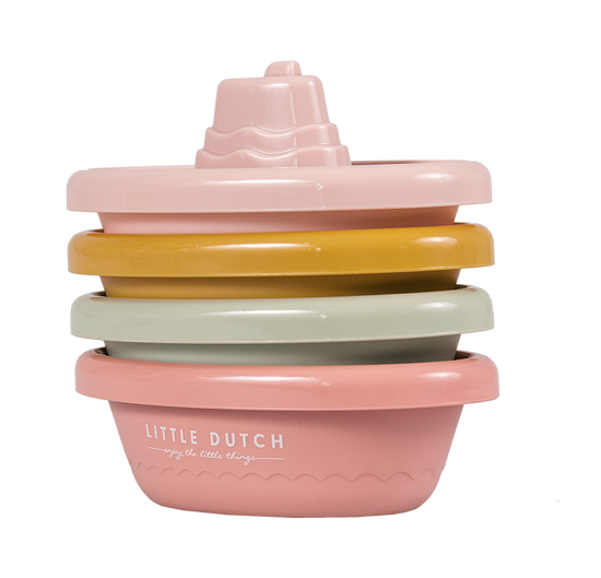 Little Dutch Stackable Bath Boats - Pink