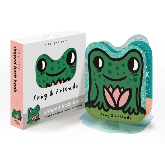 Wee Gallery Shaped Bath Book - Frog & Friends