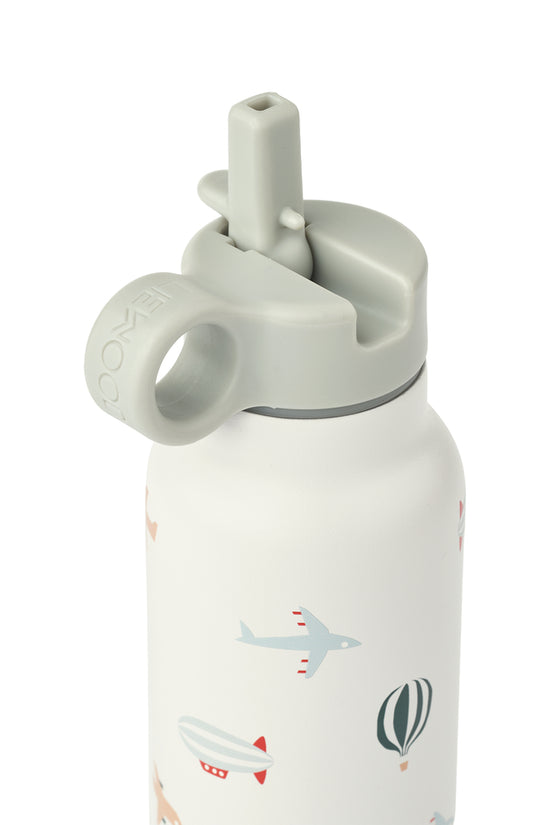 liewood falk water bottle 350ml aviator ecru fox & bramble
