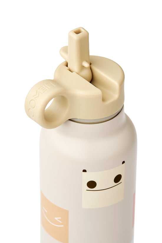 Liewood Falk Water Bottle Smiley Sandy 500ml, fox & bramble
