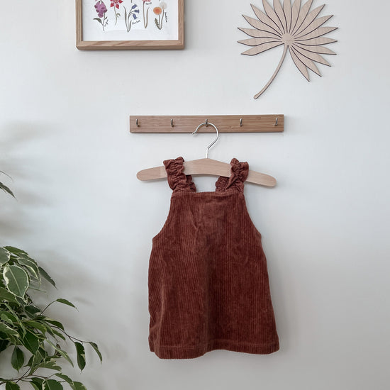 Preloved Organic Zoo Rust Cord Dress | 12-18m