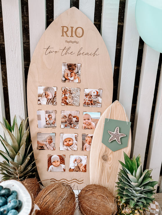 Personalised Photo Board - Surf Board Design