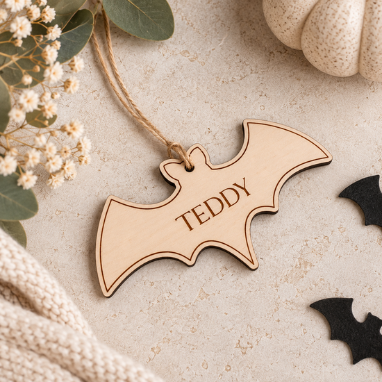 Personalised Engraved Bat Tag