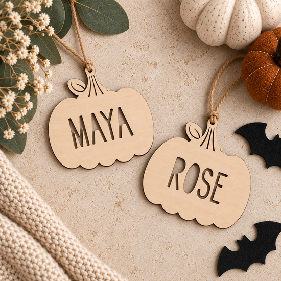 Personalised Cut Out Pumpkin Tag