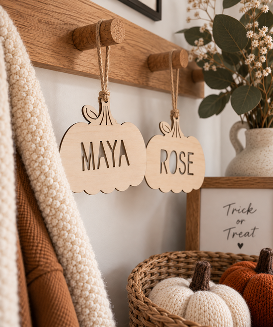 Personalised Cut Out Pumpkin Tag