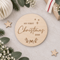 My First Christmas Wooden Plaque