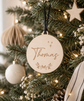 Personalised Wooden Christmas Bauble
