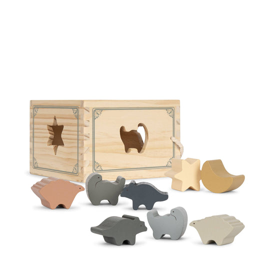 Konges Sløjd Dino Shape Sorter - Multi
