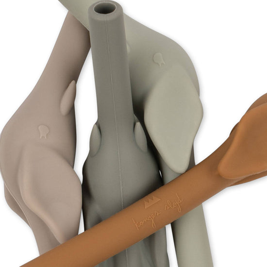Konges Sløjd Elephant Straws 4-pack - Almond Mix