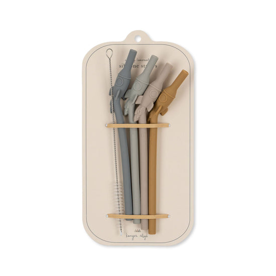 Konges Sløjd Rocket Straws 4-pack - Quarry Blue Mix