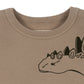 Konges Sløjd Lou Animal Spike Dino Sweatshirt - Oxford Tan