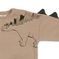 Konges Sløjd Lou Animal Spike Dino Sweatshirt - Oxford Tan