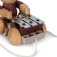 Konges Sløjd Wooden Pull Music Bunny - Bell Boy Red