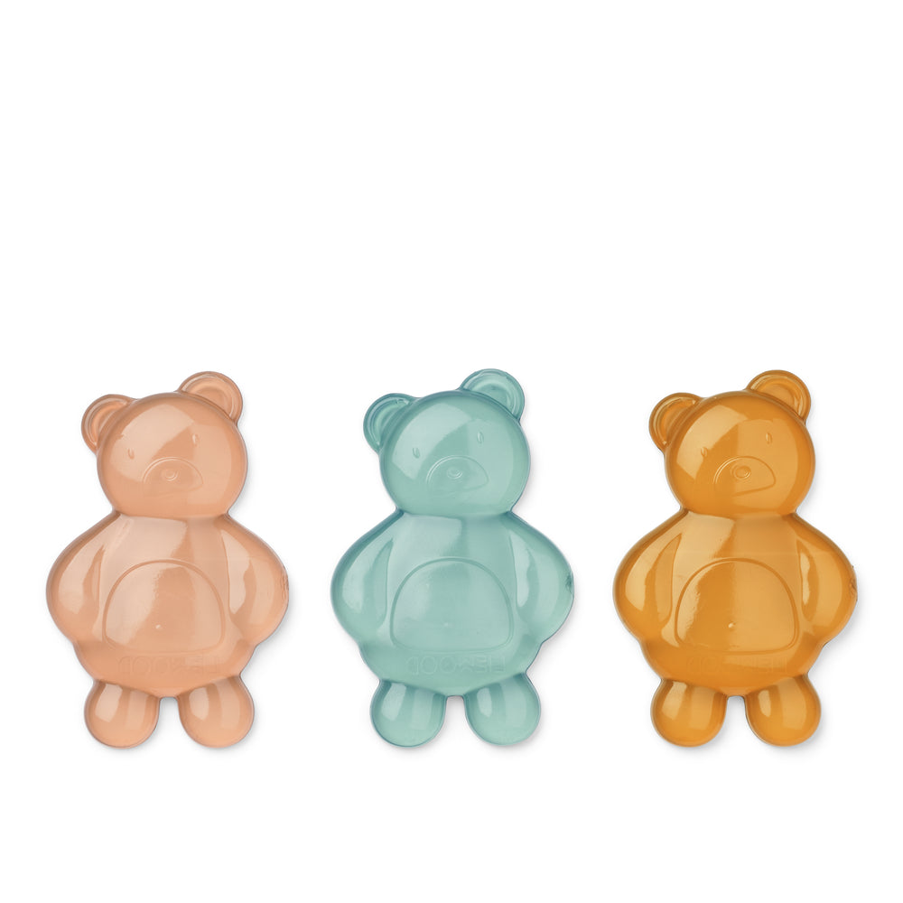 LIEWOOD Kayden Mr Bear Reusable  Lunchbox Cooler 3-pack Mustard mix