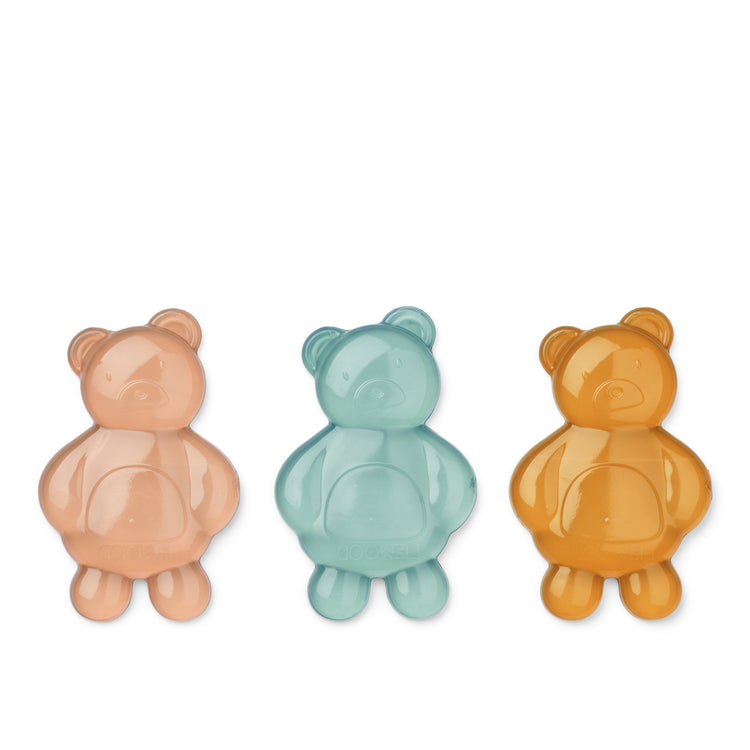 LIEWOOD Kayden Mr Bear Reusable  Lunchbox Cooler 3-pack Mustard mix