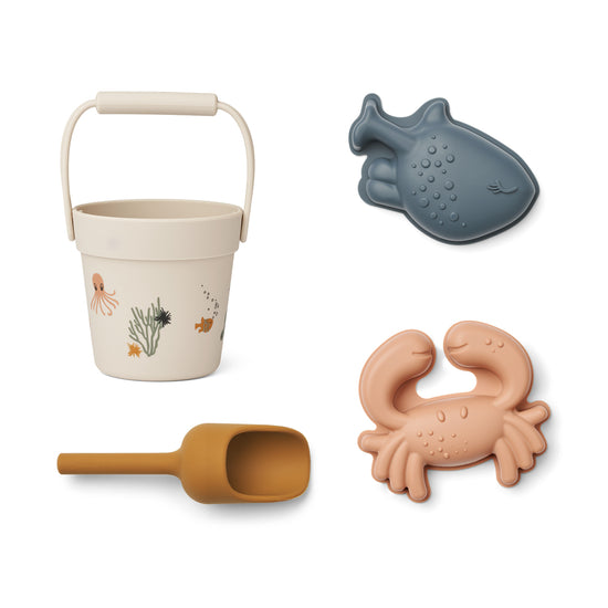 Liewood Kit Mini Beach Set - Sea Creature / Sandy