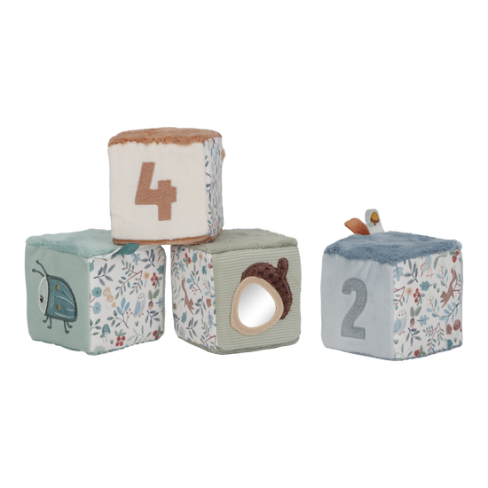 Little Dutch Soft Cubes Set - Forest Friends