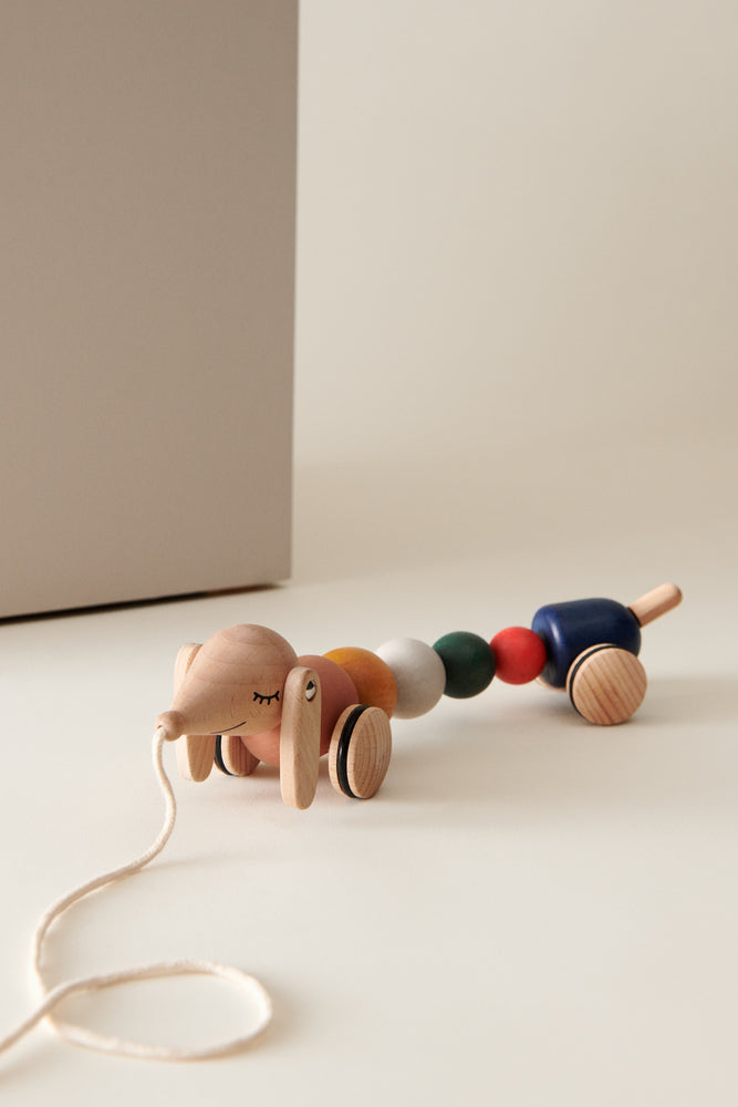 Liewood Barthes Pull Along Toy - Golden Caramel Multi Mix, fox & bramble