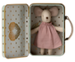 Maileg Angel Mouse in Suitcase, Little Sister