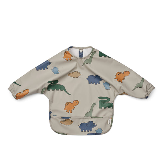 Liewood Merle Cape Bib - Dinosaurs / Mist
