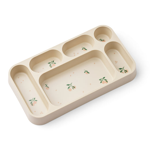 Liewood Mosu Divider Plate - Peach / Sea Shell