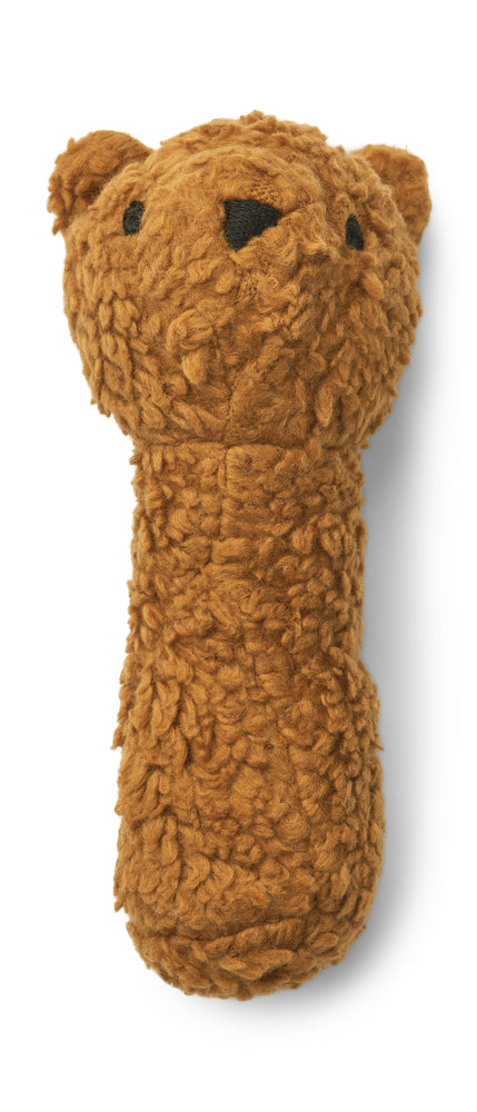 Liewood Pil Bear Rattle - Golden Caramel