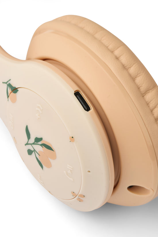 Liewood Quinn Wireless Headphones - Peach / Sea Shell