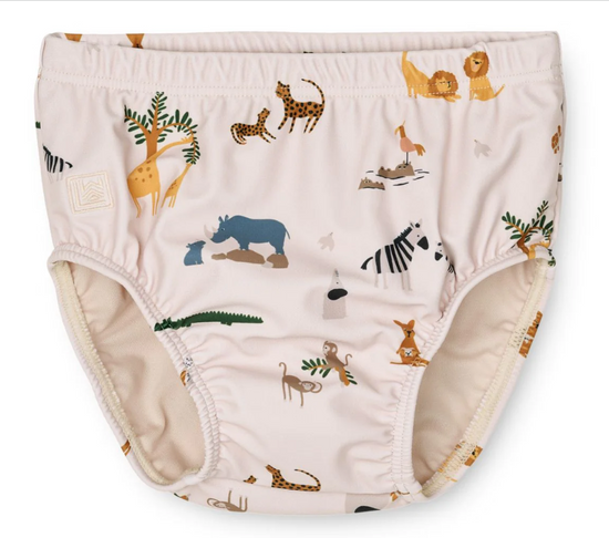 Liewood Anthony Baby Printed Swim Pants - Sea Creature / Sandy