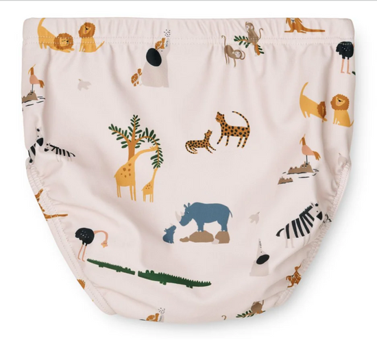 Liewood Anthony Baby Printed Swim Pants - Sea Creature / Sandy