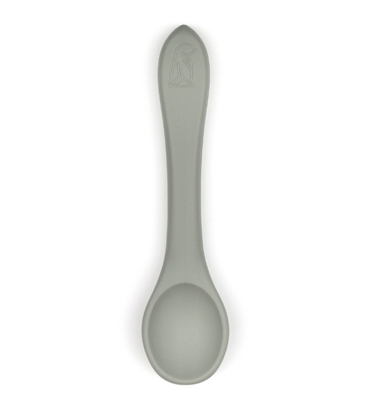 Little Blue Silicone Weaning Spoon - Pebble