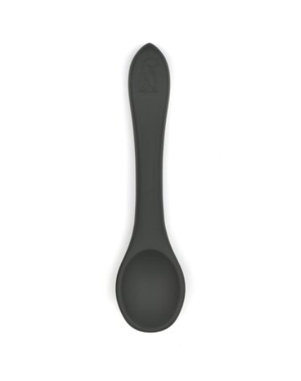 Little Blue Silicone Weaning Spoon - Seal Grey
