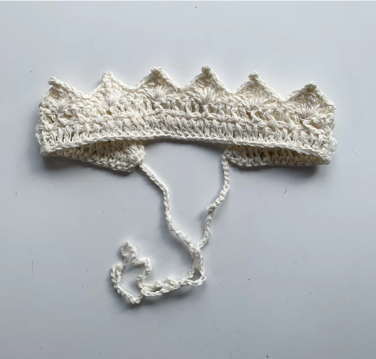 Gooseberry Fool Handmade Crown Accessory - Cream