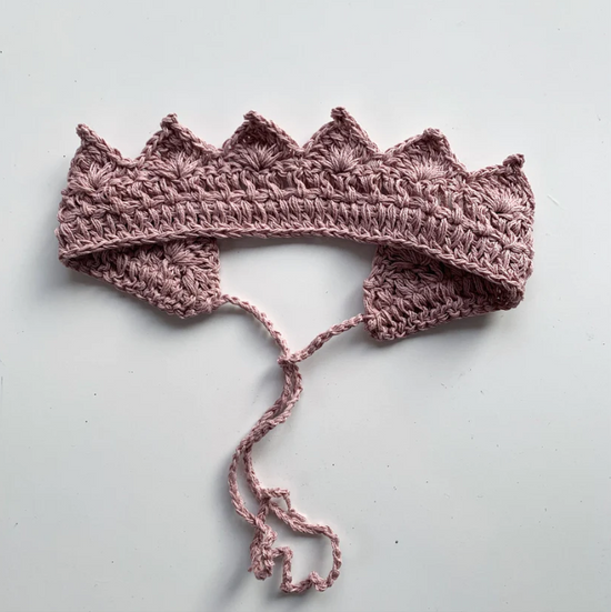 Gooseberry Fool Handmade Crown Accessory - Dusky Pink